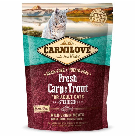 Carnilove Cat Fresh Carp & Trout Sterilised 400 г